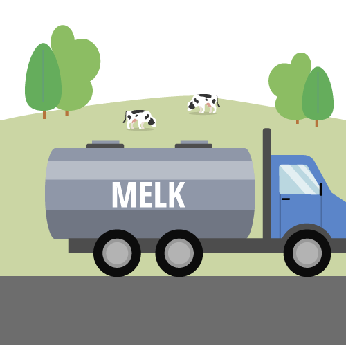 Tankwagen- melk